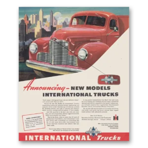 1947 International Trucks Print Ad | New Models