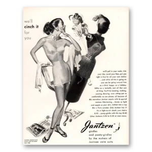 1947 Jantzen Print Ad | Cinch It For You