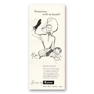 1947 Kayser Hosiery Print Ad | Well Hand