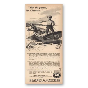 1947 Keasbey & Mattison Print Ad | Mr Christian