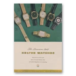 1947 Kelton Watches Print Ad | Bring Men
