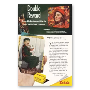 1947 Kodachrome Film Print Ad | Pageant Autumn