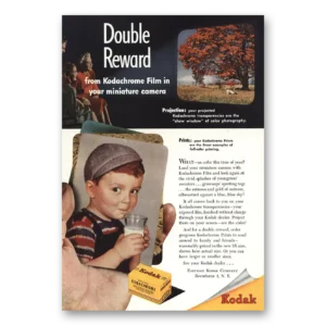 1947 Kodachrome Film Print Ad | No Color