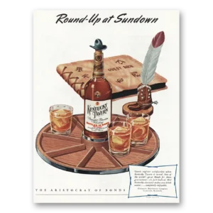 1947 Kentucky Tavern Whiskey Print Ad | Round Up