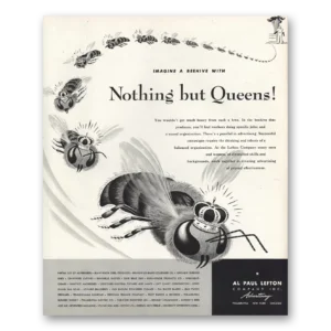 1947 Al Paul Lefton Company Print Ad | Nothing But Queens