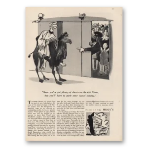 1947 Macys Print Ad | Plenty Sheets 6th