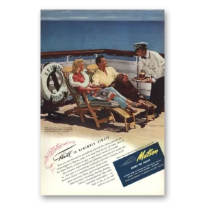 1947 Matson Line Print Ad | Thrill Remember