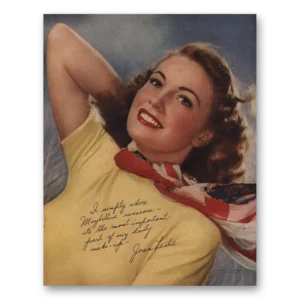 1947 Maybelline Print Ad | Joan Leslie