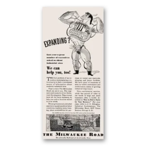 1947 Milwaukee Road Print Ad | Expanding