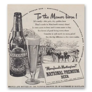 1947 National Premium Beer Print Ad | Masterpiece