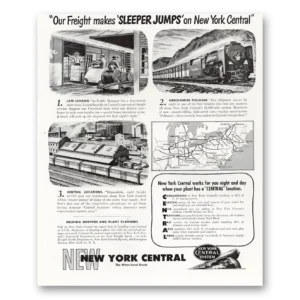 1947 New York Central Print Ad | Sleeper Jumps
