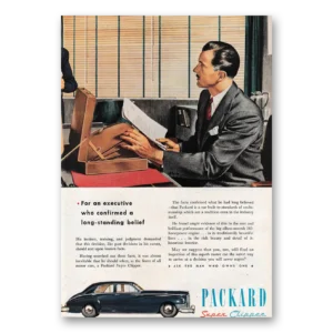 1947 Packard Super Clipper Print Ad | Long Standing