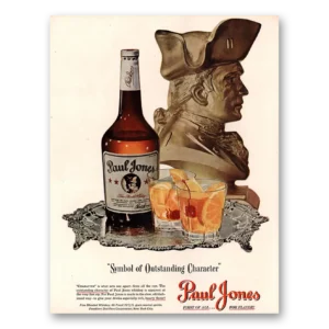 1947 Paul Jones Whiskey Print Ad | Outstanding Character