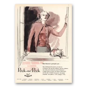 1947 Peck & Peck Fashion Print Ad | Braemars