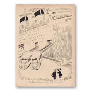 1947 Pepsi Print Ad | Everybody Travels First Class