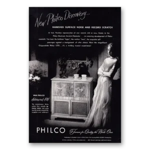 1947 Philco Radio Print Ad | Surface Noise