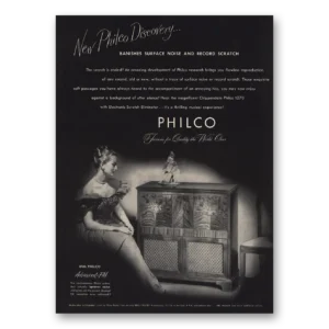 1947 Philco Radio Print Ad | Chippendale