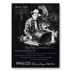 1947 Philco Radio Print Ad | Bingsday