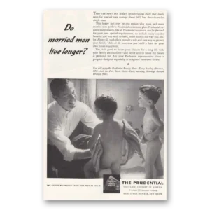 1947 Prudential Insurance Print Ad | Married Men