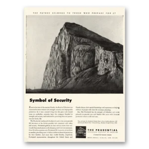 1947 Prudential Insurance Print Ad | Symbol Security
