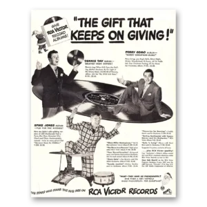 1947 RCA Victor Records Print Ad | Spike Jones