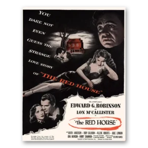 1947 Red House Movie Promo Print Ad | Edward G Robinson
