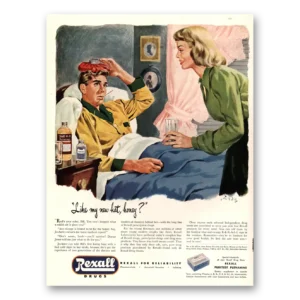 1947 Rexall Drug Stores Print Ad | Hat Honey