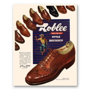 1947 Roblee Shoes Print Ad | Style Roundup