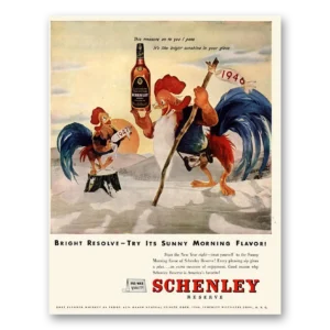 1947 Schenley Whiskey Print Ad | On To You