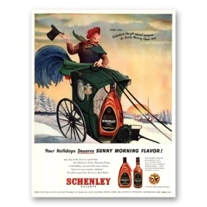 1947 Schenley Whiskey Print Ad | Sunny Morning