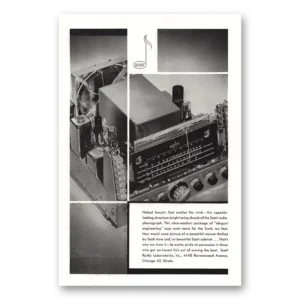 1947 Scott Radio Print Ad | Naked Beauty