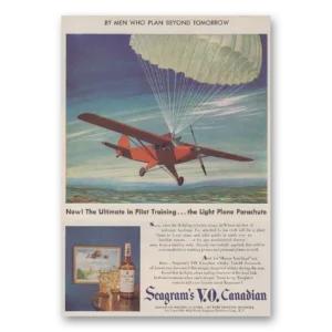 1947 Seagrams VO Whisky Print Ad | Pilot Training