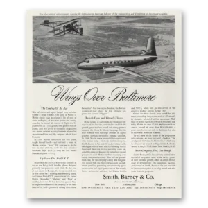 1947 Smith Barney Print Ad | Wings Baltimore