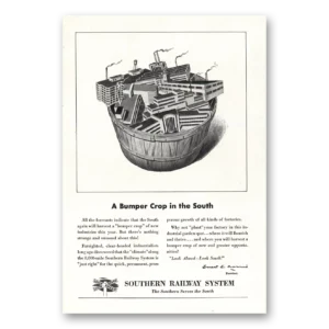 1947 Southern Railway Print Ad | Bumper Crop