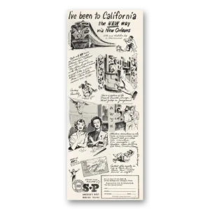1947 Southern Pacific Print Ad | New Orleans