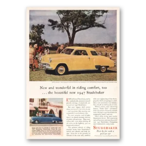 1946 Studebaker Champions Print Ad | Wonderful