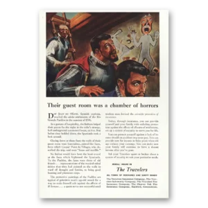 1947 Travelers Insurance Print Ad | Don Juan