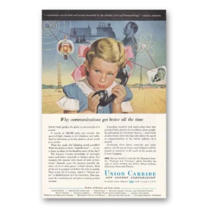 1947 Union Carbide Print Ad | Communications