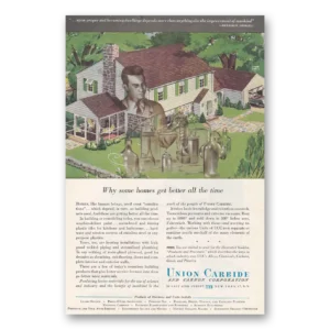 1947 Union Carbide Print Ad | Some Homes