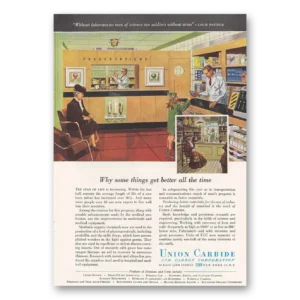 1947 Union Carbide Print Ad | Pharmacy