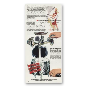 1947 Union Brass & Metal Print Ad | Took Splash Out