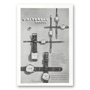 1947 Universal Geneve Watch Print Ad | Meets Eye