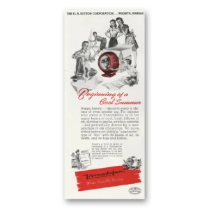 1947 Vornado Fan Print Ad | Cool Summer
