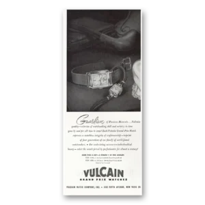 1947 Vulcain Watches Print Ad | Precious Moments