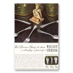 1947 Wallace Sterling Print Ad | Tang Dynasty