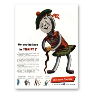 1947 Western Electric Print Ad | Thrift