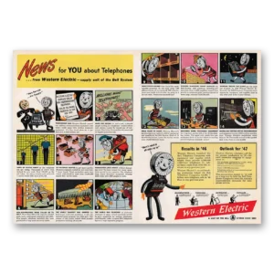 1947 Western Electric Print Ad | News