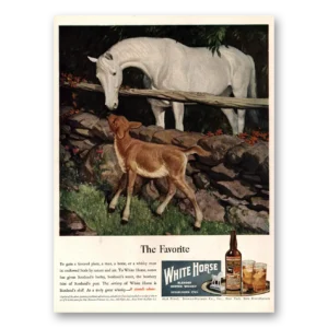 1947 White Horse Scotch Whisky Print Ad | Favorite