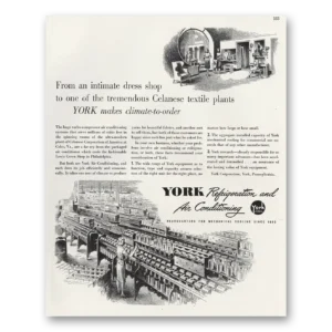1947 York Air Conditioning Print Ad | Dress Shop