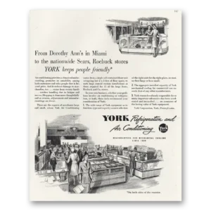 1947 York Air Conditioning Print Ad | Dorothy Ann Miami